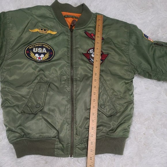 Disneyland Resort Mickey Jacket Flying Ace Size S 5/6 Reversible Bomber Jacket - Picture 10 of 10